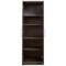 Dark Brown Oak Bedroom Wardrobe Cabinet with Keyboard Tray Charging Station and Storage Organizer